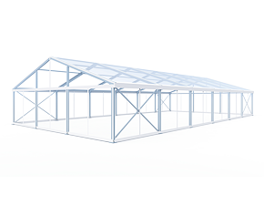 Párty stan Eschenbach 15x30 m - 4 m transparent