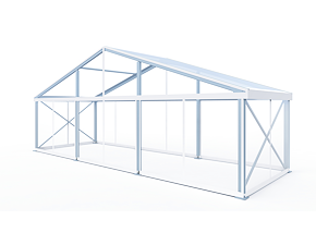 Párty stan Eschenbach 15x5 m - 4 m transparent